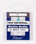 Klasse Twin Universal Needle, sz 1.6mm/80