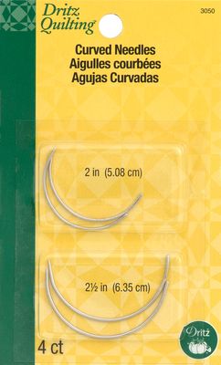 Quilters Curved Needles, 2" &amp; 2-1/2"