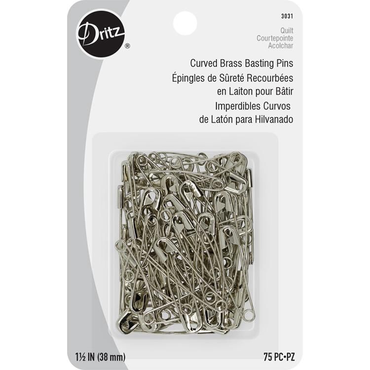 Curved Basting Pins Size 2 75ct 3031 Dritz#3