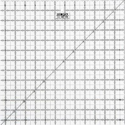 Frosted Ruler Square 12.5"