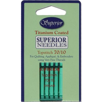 Titanium Needle 70/10 5ct 132 7010 Superior#1