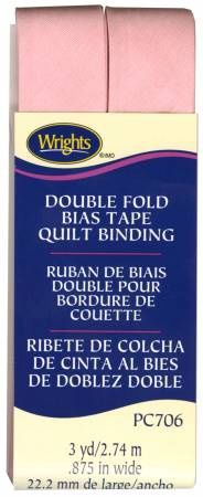 Double Fold Quilt Binding Light Pink