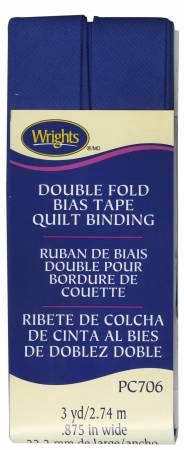 Double Fold Quilt Binding Yale Blue