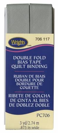 Quilt Binding 3yd Medium Grey