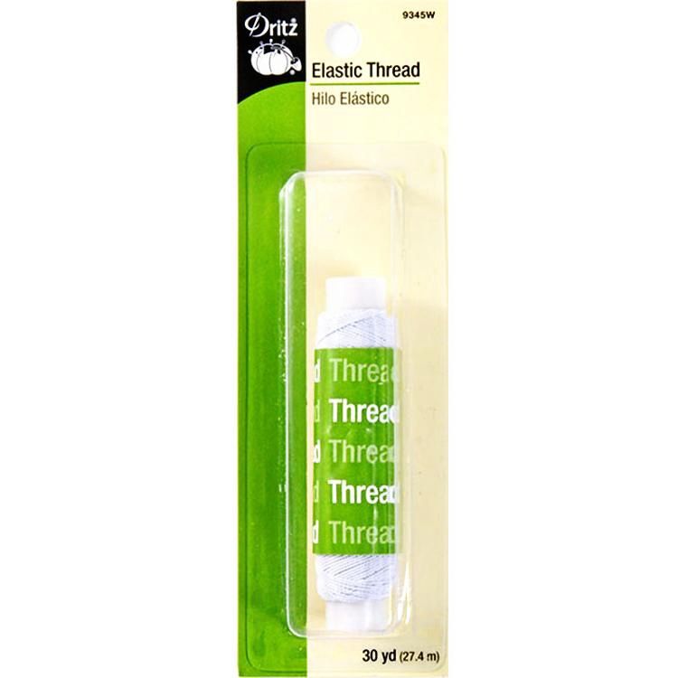 Elastic Thread 30yd White 9345W Dritz#4