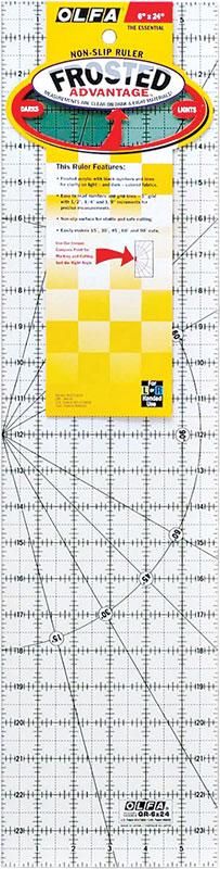 Frosted Ruler 6"x24"