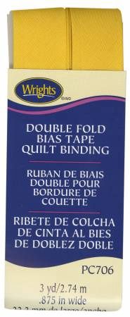 Quilt Binding 3yd Yellow