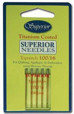 Titanium Needle 100/16 5ct 132 10016 Superior#1