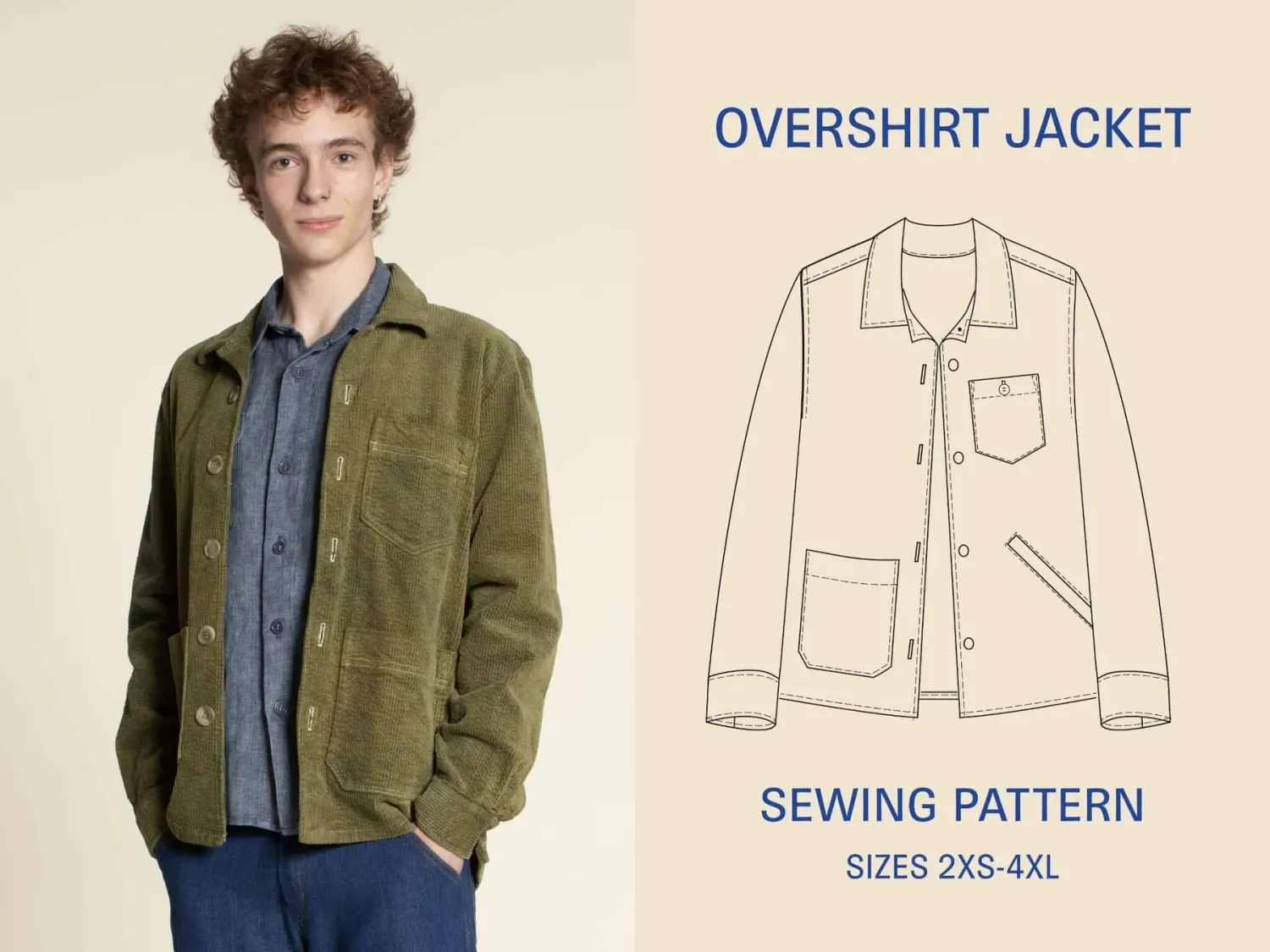 Overshirt sewing pattern