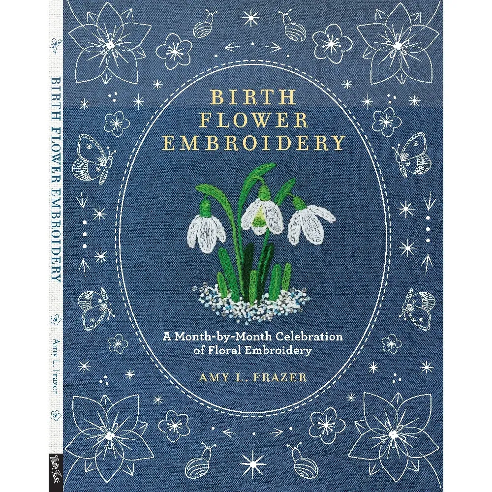 Birth Flower Embroidery by Amy L. Frazer