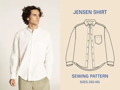 Jensen Shirt sewing pattern