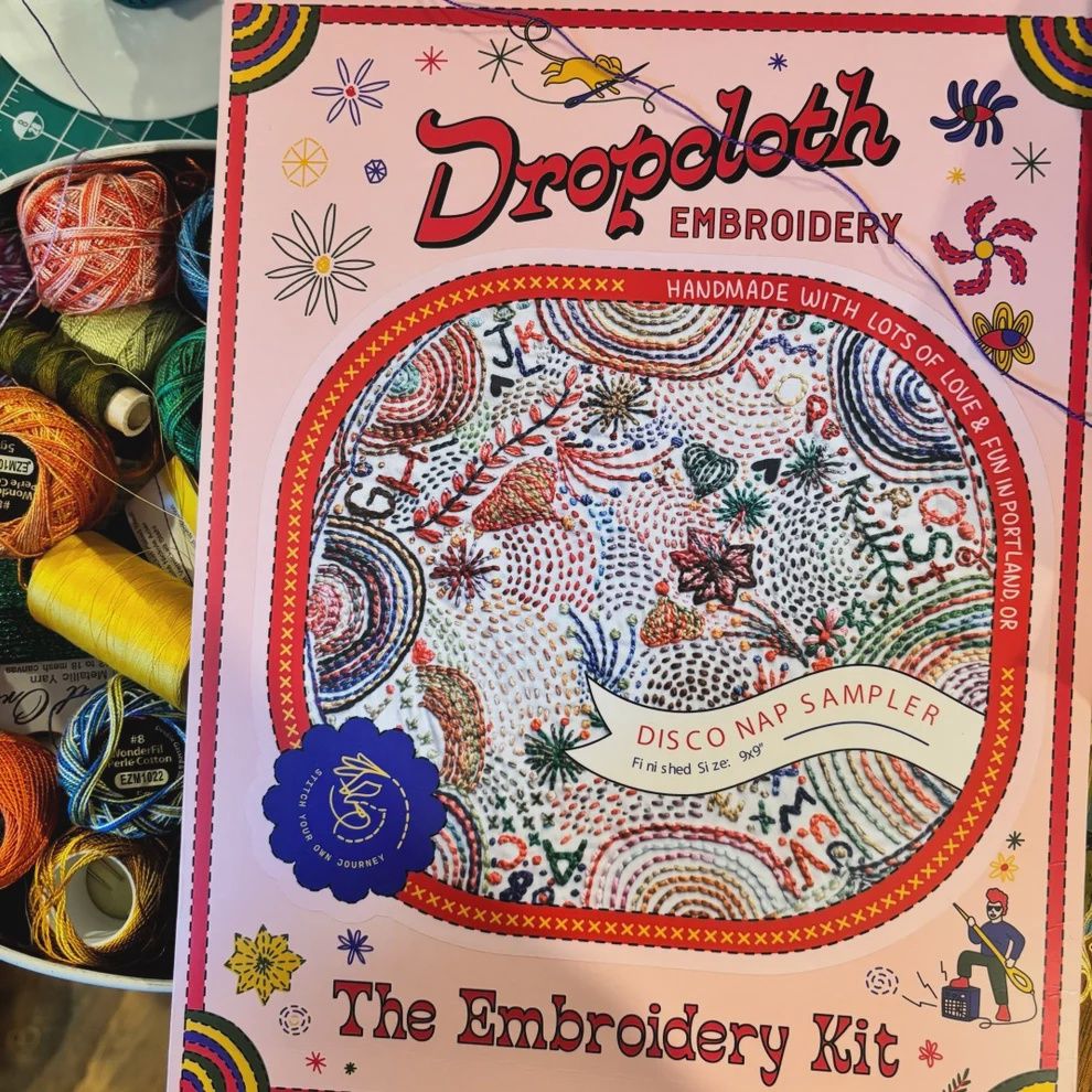 Disco Nap Embroidery Sampler Kit