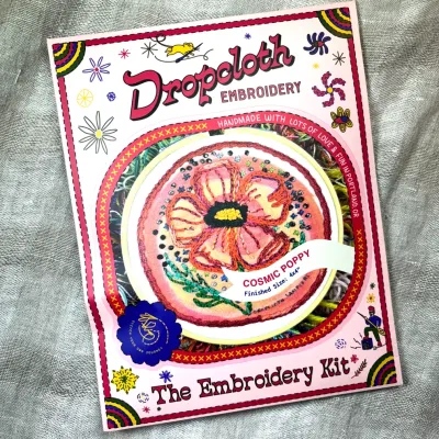 Cosmic Poppy Embroidery Kit