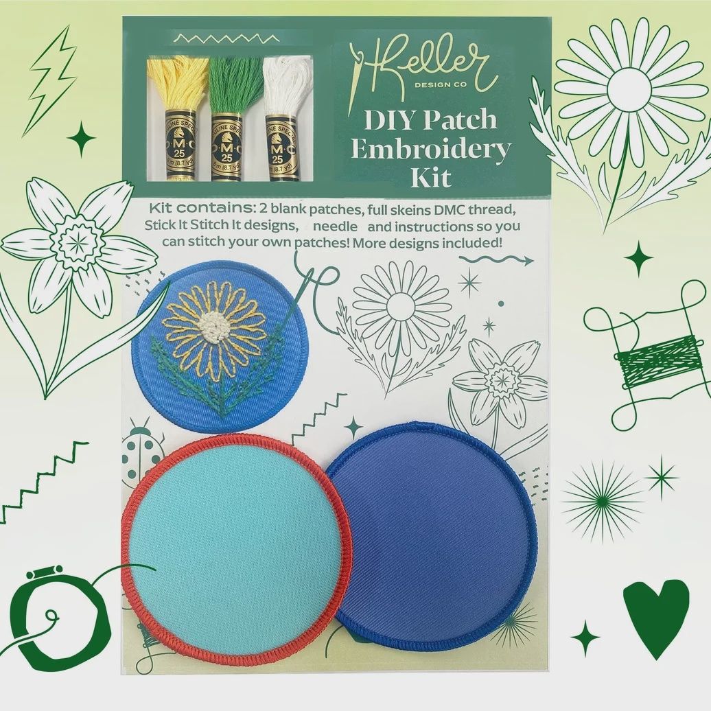 Diy Embroidery Patch Kit-Floral Pack