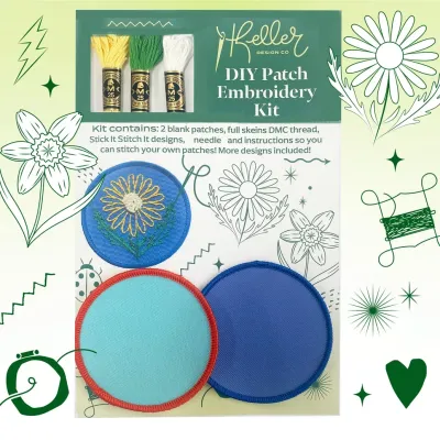 Diy Embroidery Patch Kit-Floral Pack