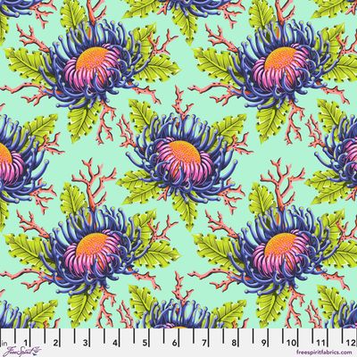Friends &amp; Anemones - Seafoam| Floral Reef