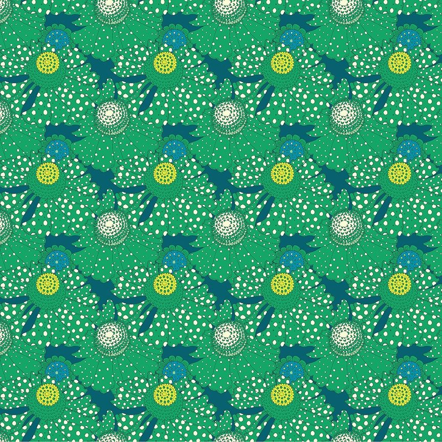 Polka Flower - Chlorophyll | Sunshine