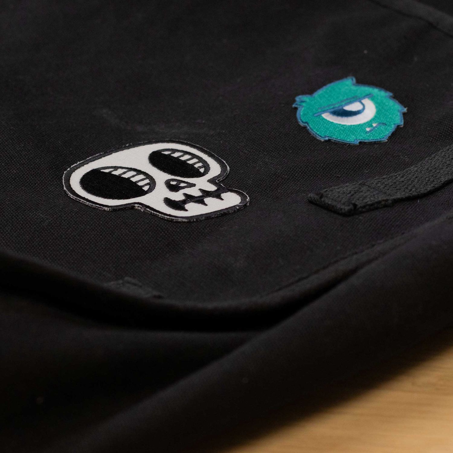 Glow in the Dark Skull Iron-On Patch