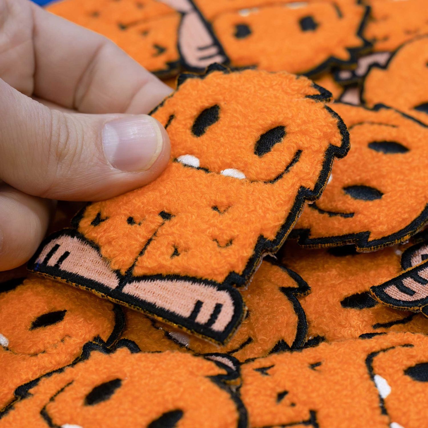 Fuzzy Monster Iron-On Patch | Soft Mini-Squatch named Reggie