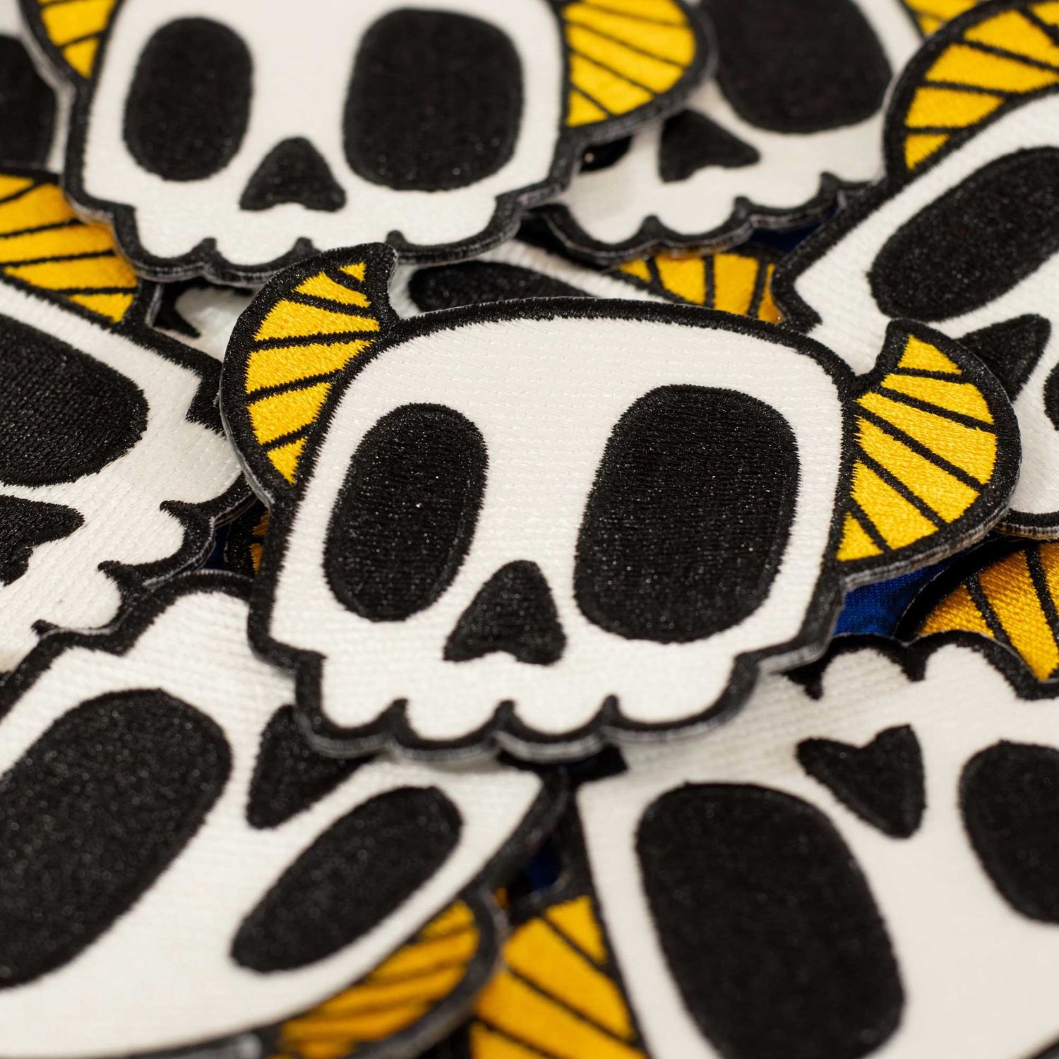 Glow in the Dark Monster Skull Iron-On Patch