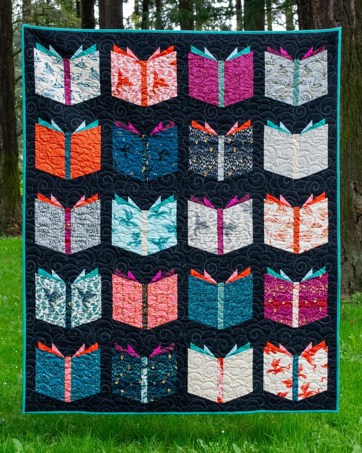 Fireglow Book Nerd Quilt Kit