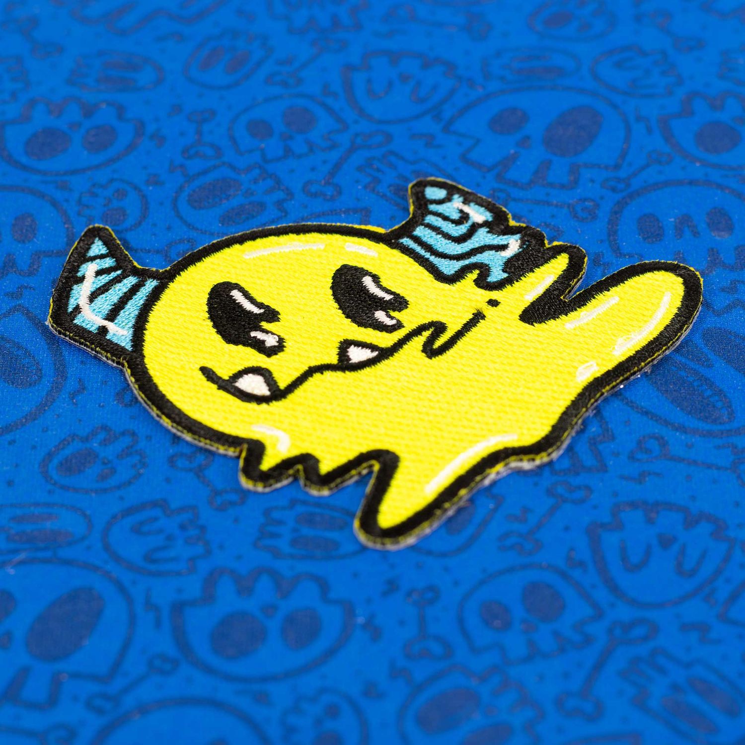 Melty Monster Face Iron-On Patch