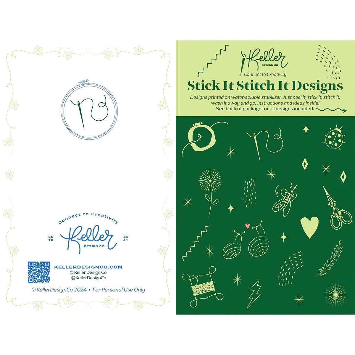 Stick It Stitch It Water Soluble Embroidery Patterns-Forever Wild