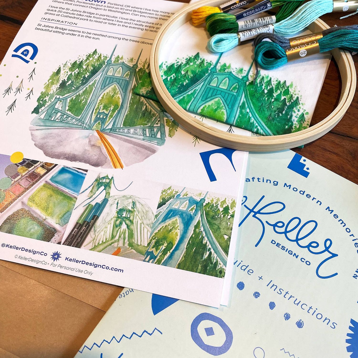St Johns Bridge Embroidery Kit