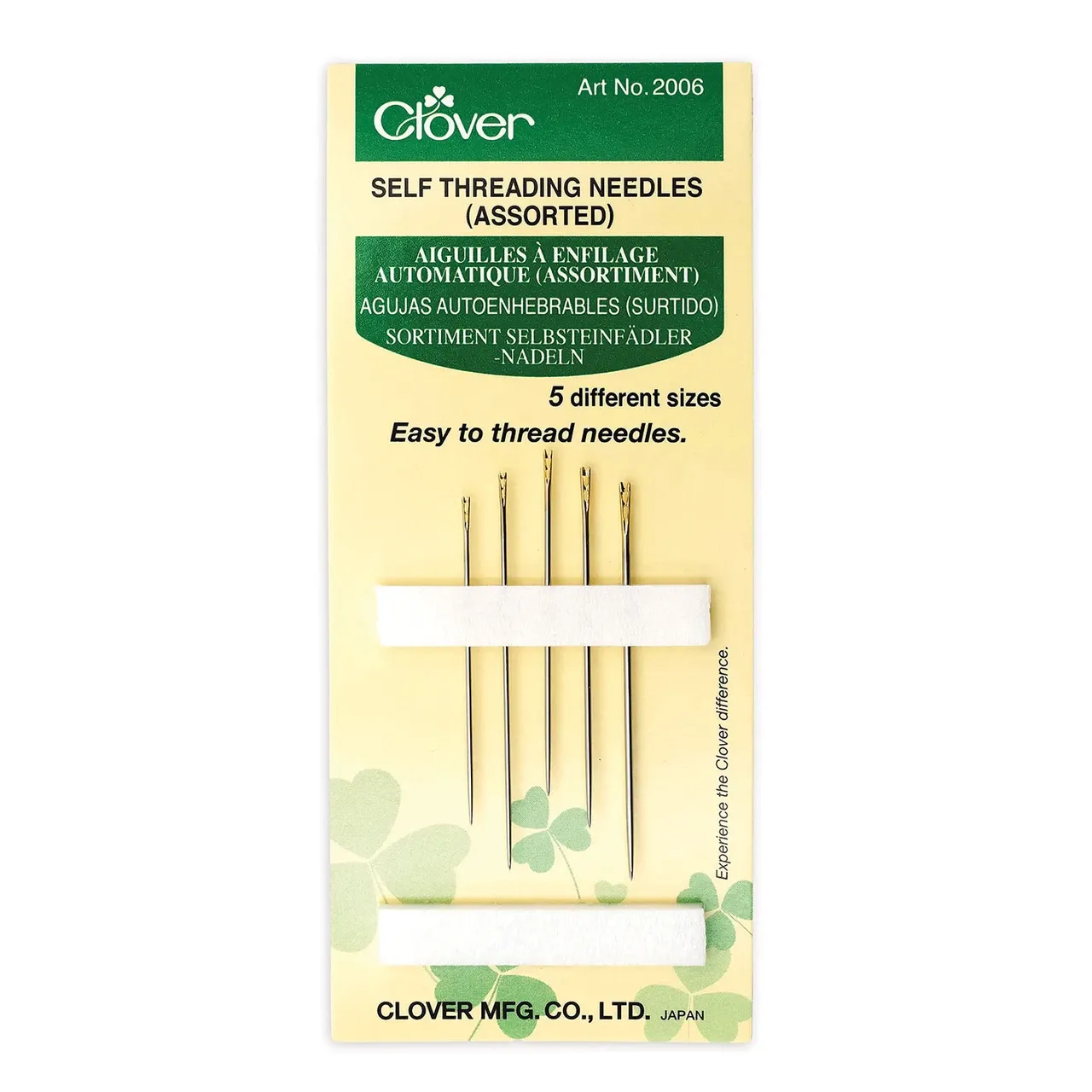 Self-Threading Needles, 5 Ct