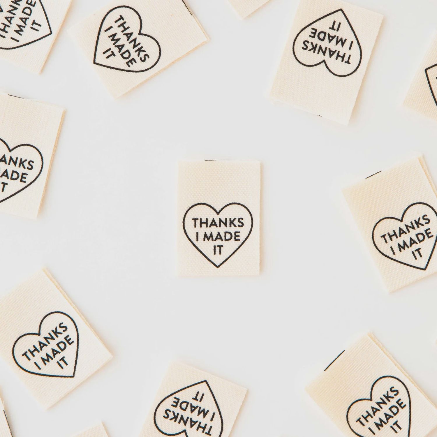 Sew in Labels Thanks I Made It Sarah Hearts