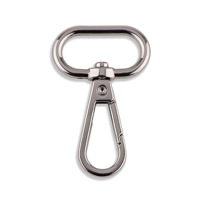 Nickel 1" Swivel Hook, bag hardware