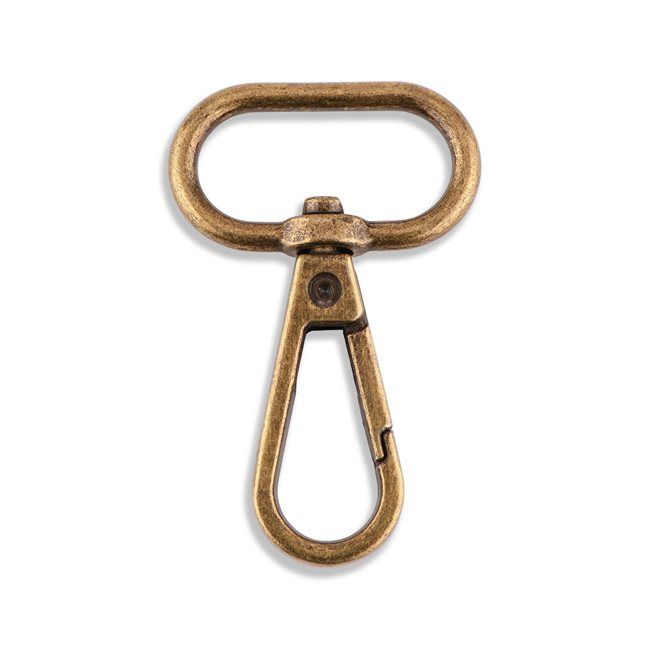 Antique Brass 1" Swivel Hook, bag hardware