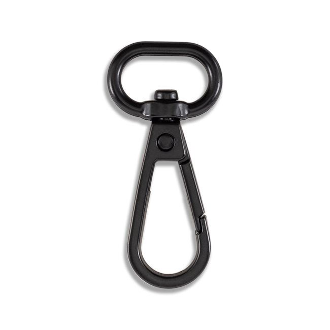 Black 1" Swivel Hook, bag hardware