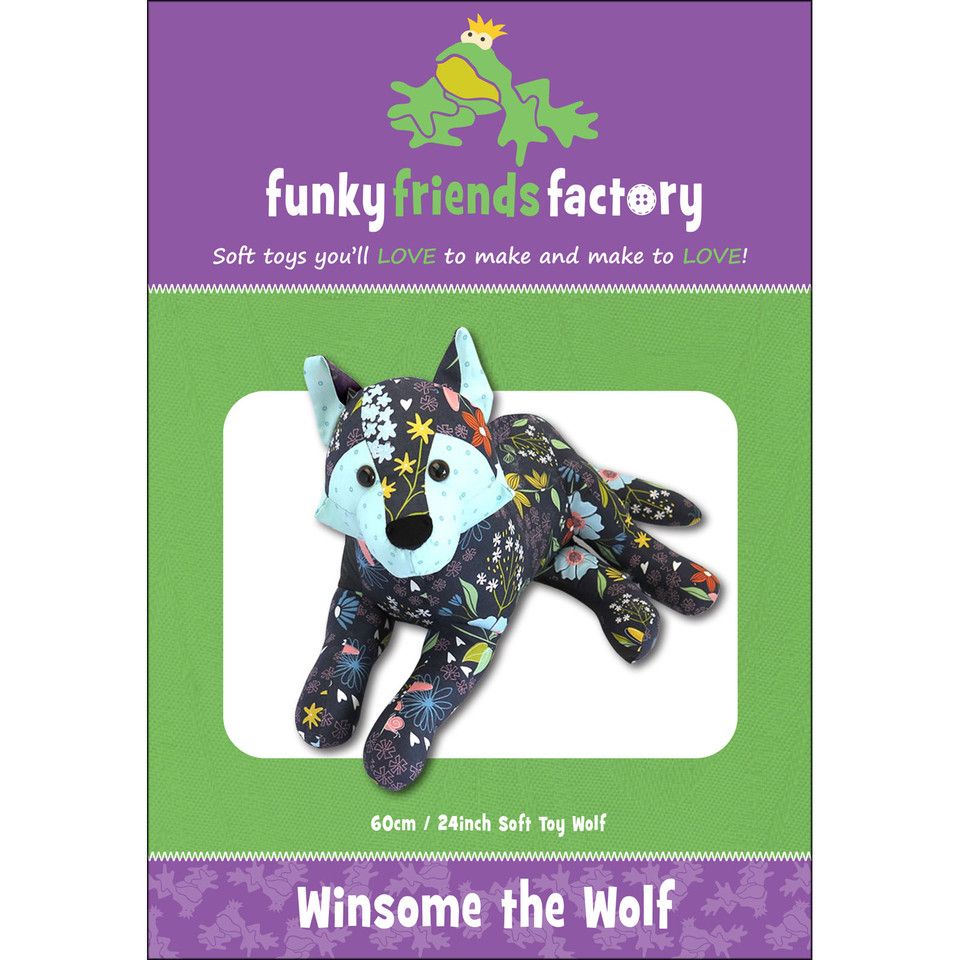 Winsome the Wolf soft toy, Funky Friends Factory