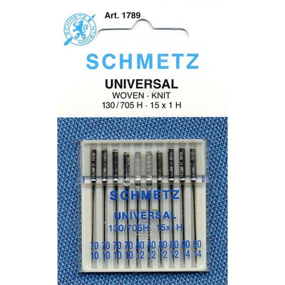 Schmetz Universal Needles Assorted Sizes, 10 ct