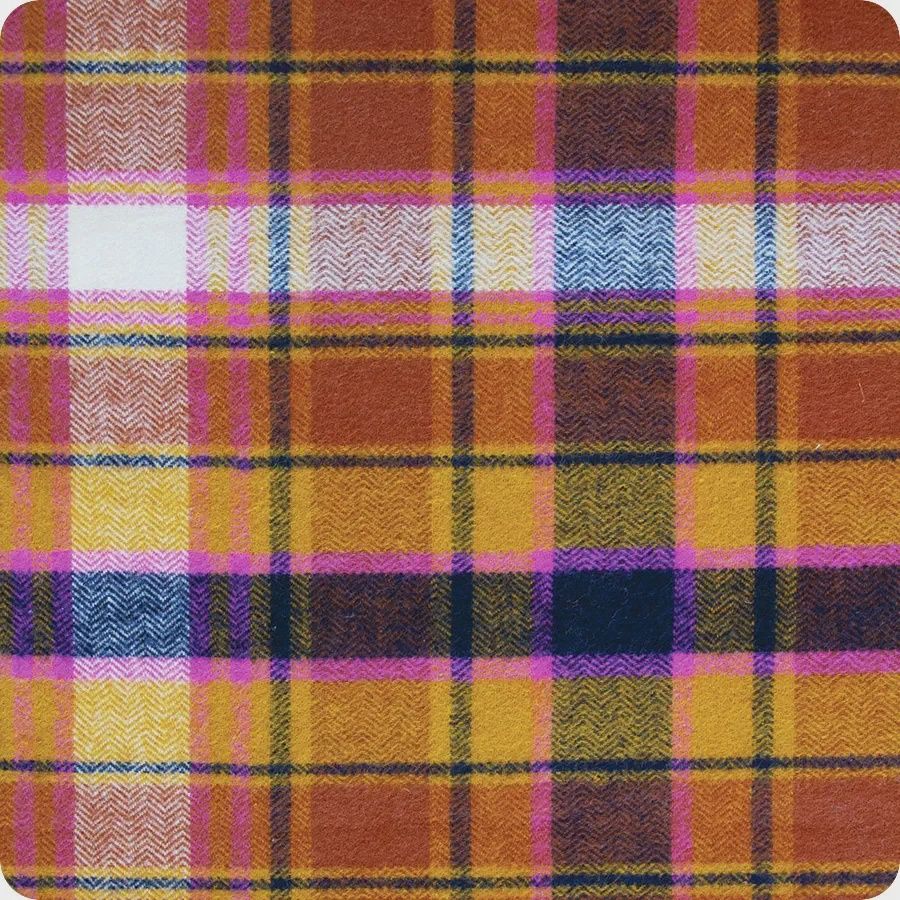 Chevron Plaid Toffee (Herringbone) - flannel Online