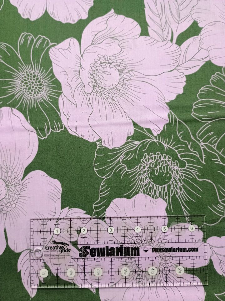 44" Hokkoh - Simple Poppy Floral - Lavender Cotton Lawn Online
