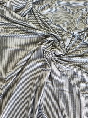 60" Rayon Knit Stripe - Grey Online