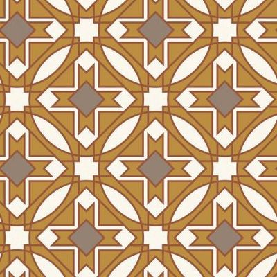 Mustard/Brown Prism Organic Barkcloth Online