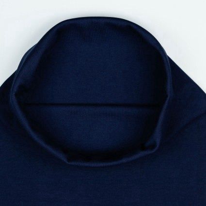 Navy Tube Ribbing GOTS 70cm Online
