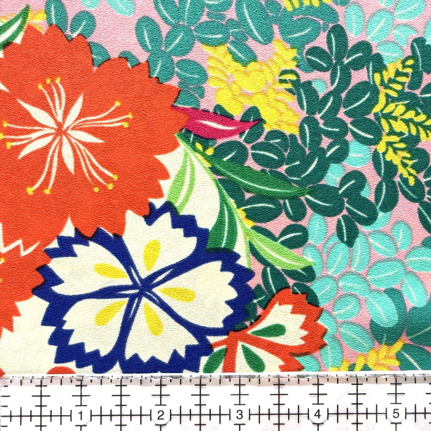 Floral Multi 60" Polyester Crepe CDC Stretch Print Online