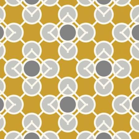Gold/Gray Prism Organic Barkcloth Online