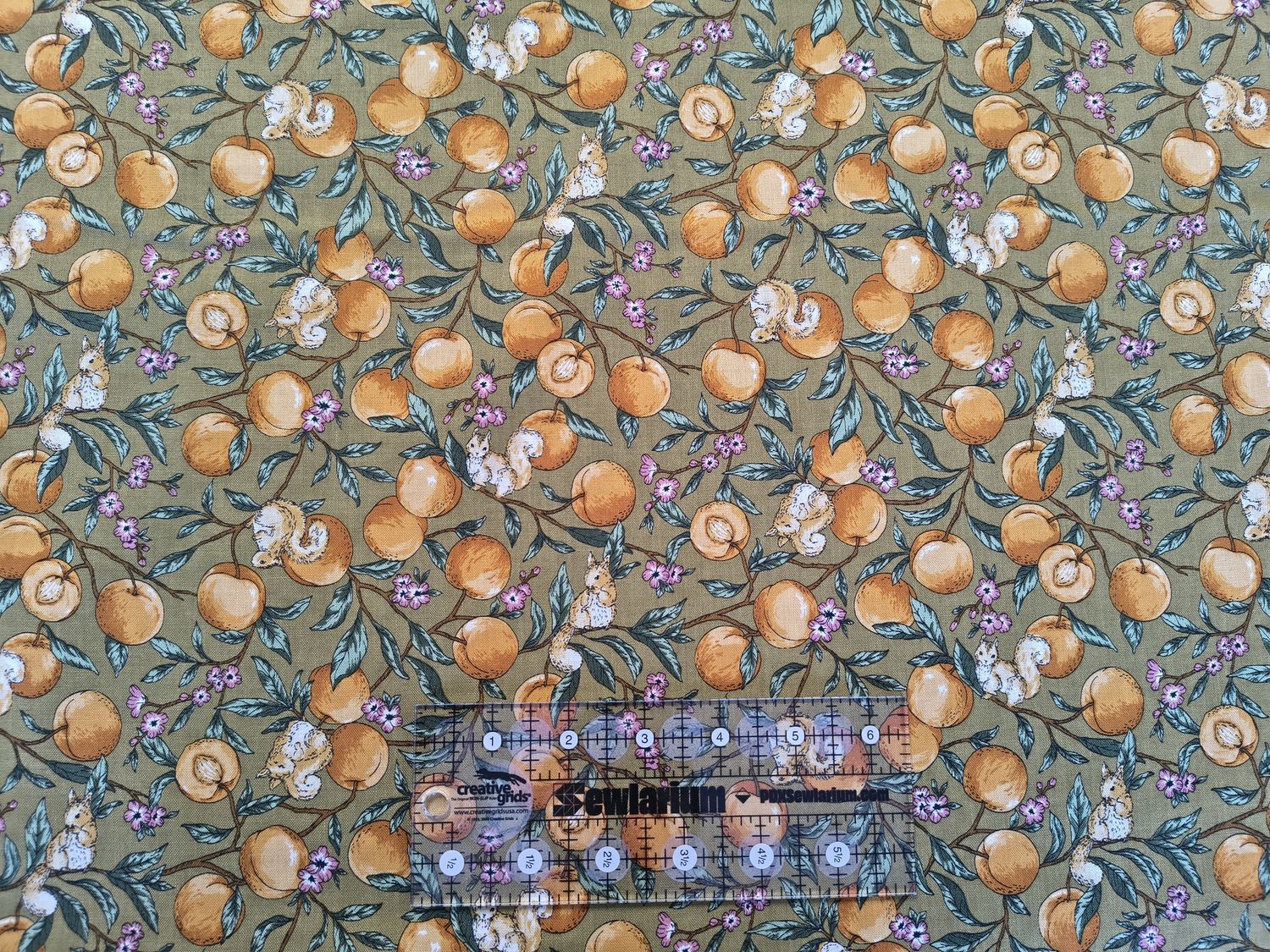 Cosmo Peach Branches w/Squirrels Online