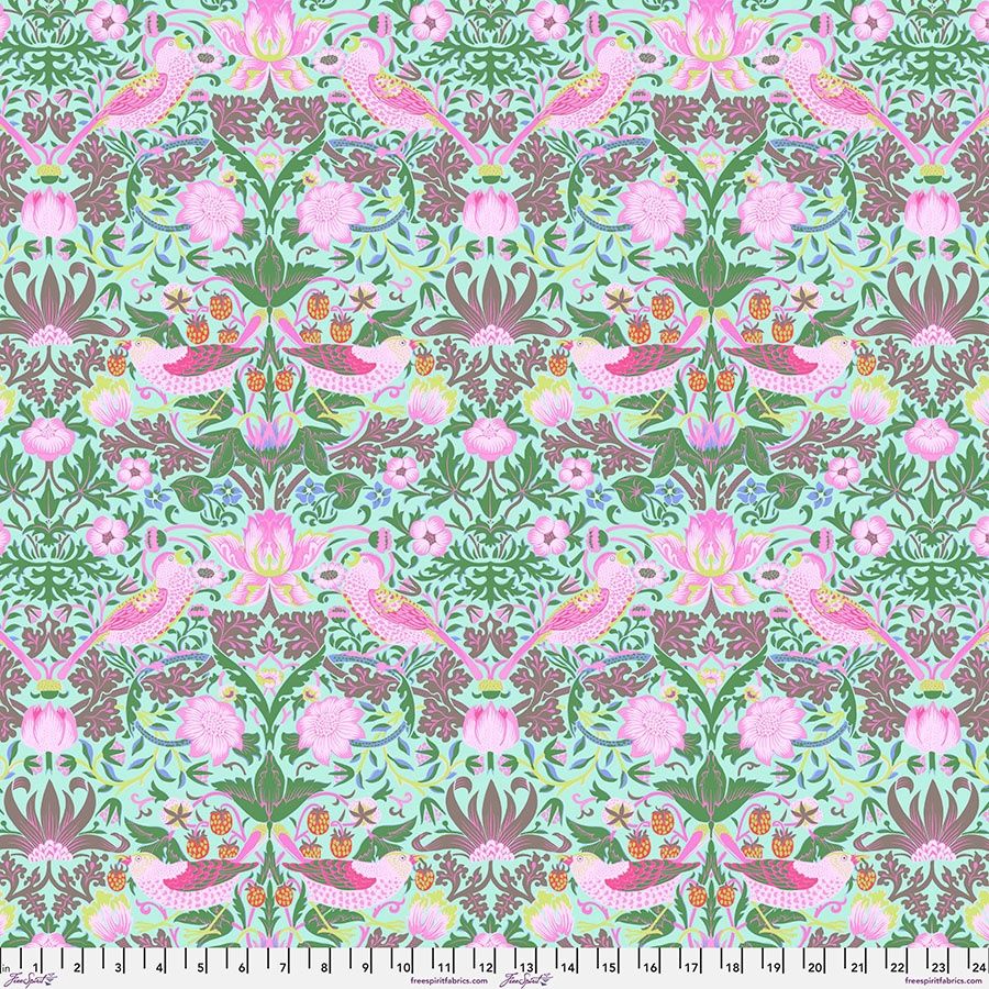 Strawberry Thief - Aqua || Kaffe x Morris &amp; Co. Online