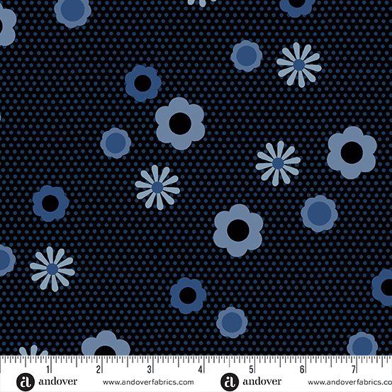 Birdie - Pin Dot Posy - Indigo Online