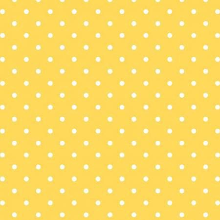 White Swiss Dot On Yellow Online