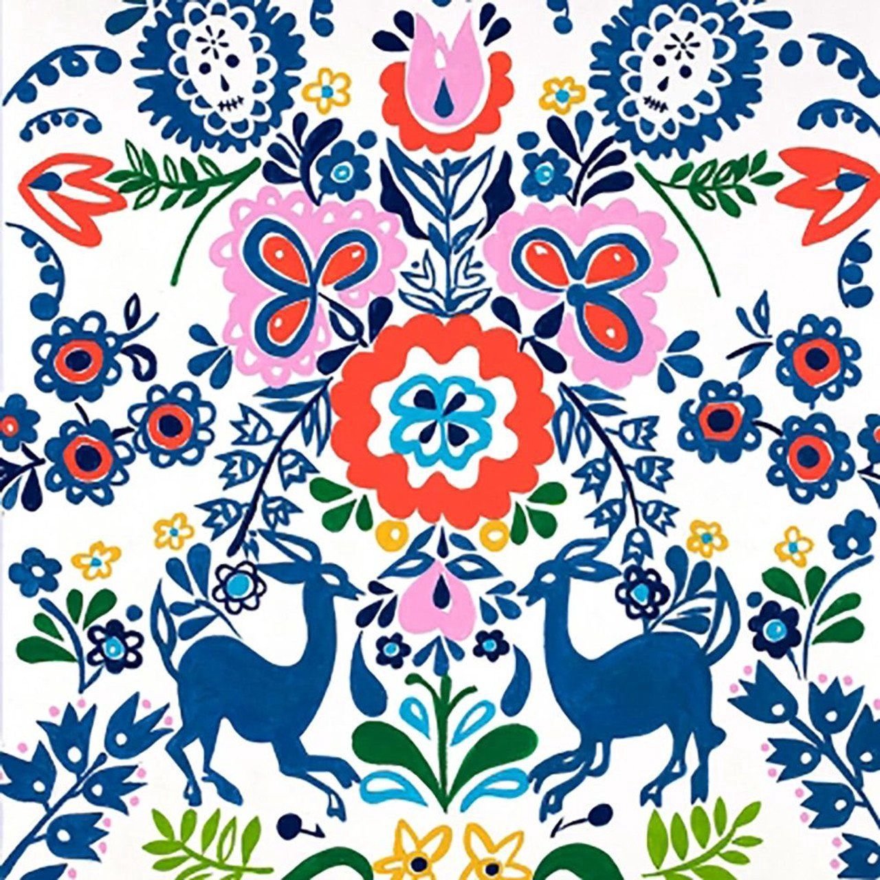 Alexander Henry Fabrics Folklorico Jardin Azul Online