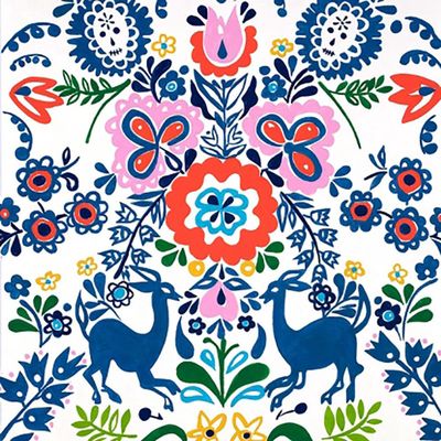 Alexander Henry Fabrics Folklorico Jardin Azul Online