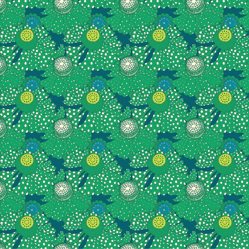 Polka Flower - Chlorophyll | Sunshine Online