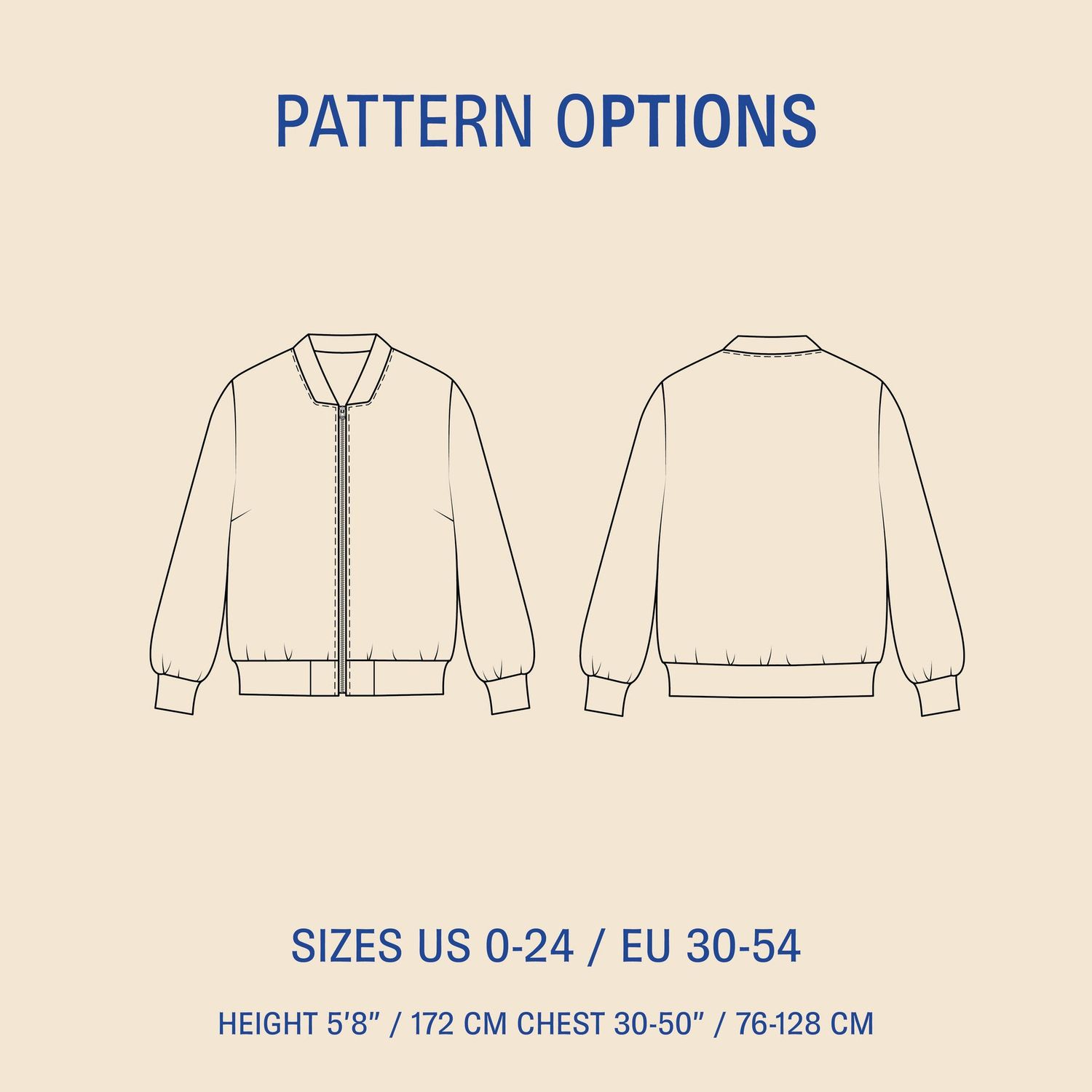 Amelia Bomber Jacket sewing pattern
